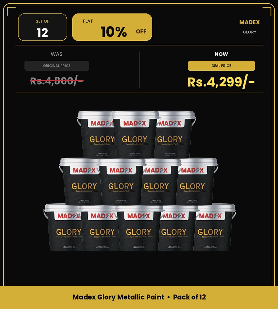 Pack of 12 | Glory Metallic Paint – 150 ml Each